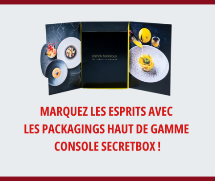 Marquez les esprits avec les packagings<br />
haut de gamme<br />
Console SecretBox