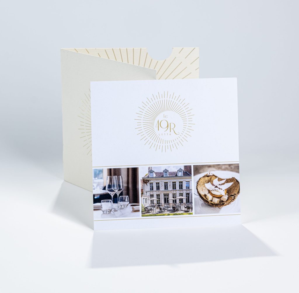 Packaging gastronomique Console SecretBox restaurant étoilé finition mate