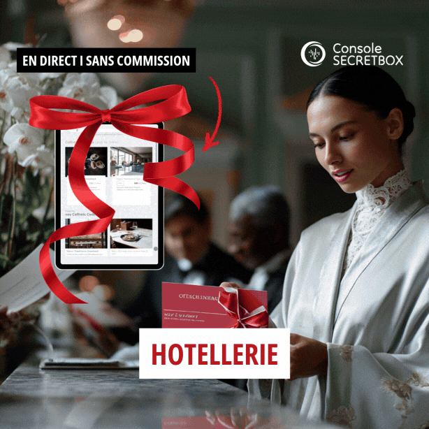Console SecretBox solution digitale vente bons et coffrets cadeaux tous secteurs