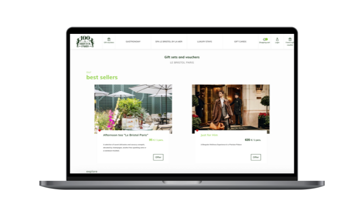 Interface Console SecretBox - Le Bristol Paris