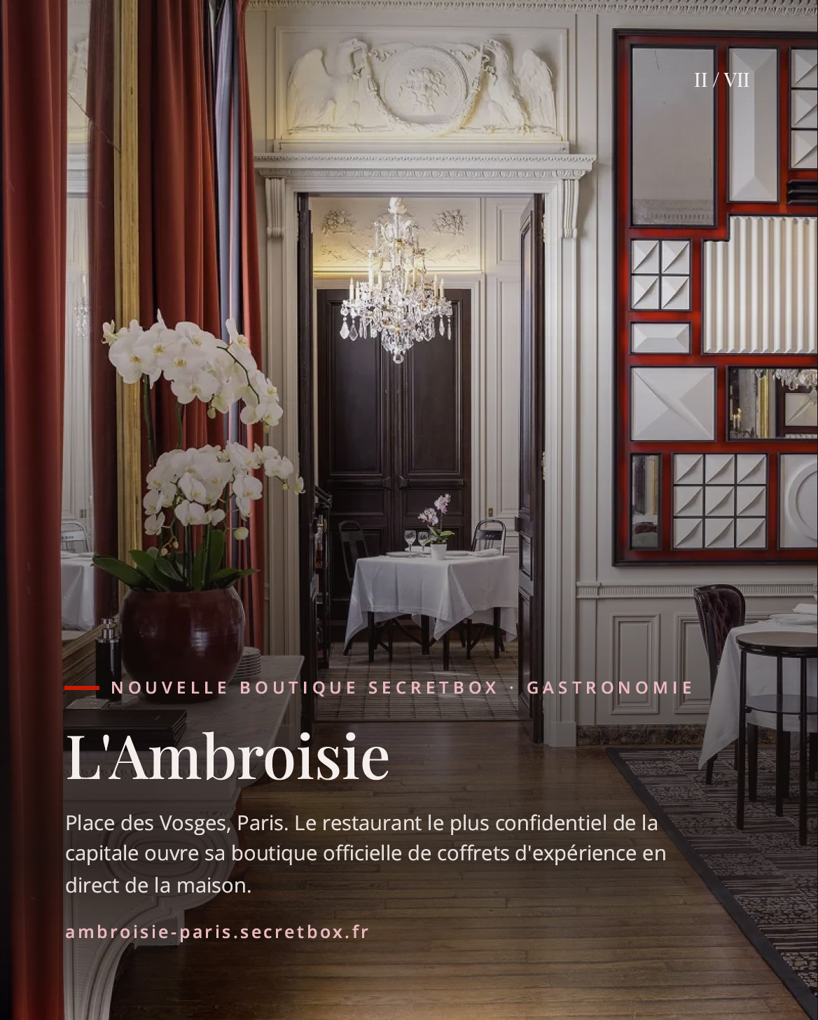 L'Ambroisie place des Vosges à Paris ouvre sa boutique officielle de coffrets cadeaux Console SecretBox
