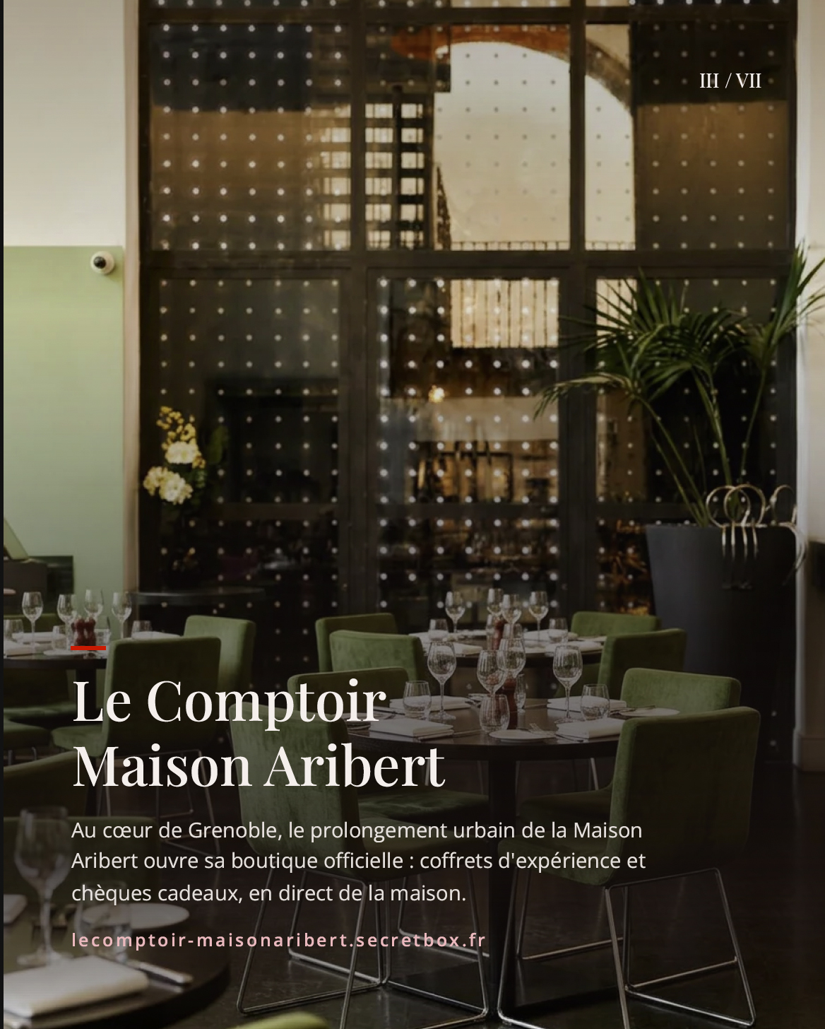 Le Comptoir de la Maison Aribert à Grenoble ouvre sa boutique de coffrets cadeaux et chèques cadeaux Console SecretBox